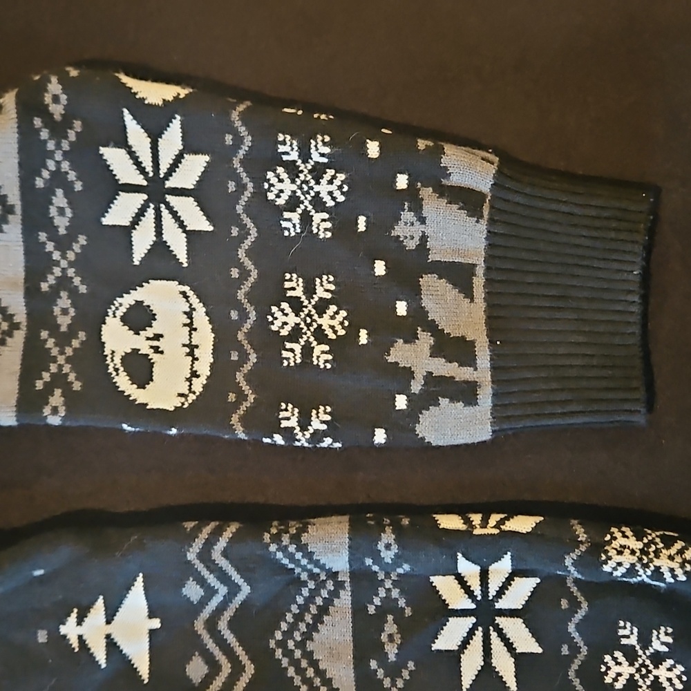 Disney Nightmare Before Christmas Holiday Sweater Black Size Large - Picture 6 of 7
